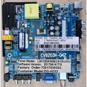 DGTEC DG-HD32 MAIN BOARD CV9203H-Q42 7.T9203HQ4211.25C4